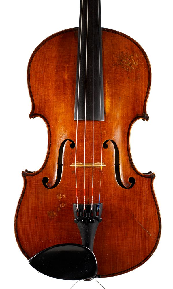 A violin, labelled Französische Violine