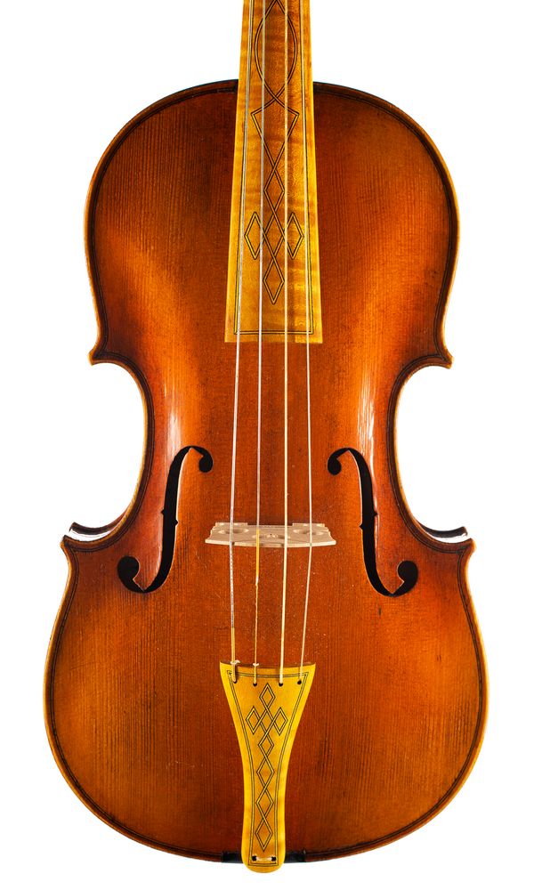 A Baroque viola, labelled Liu Xi Workshop