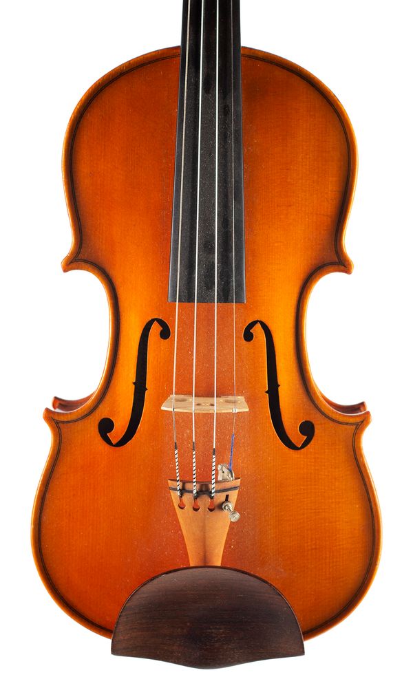 A violin, labelled Marlborough