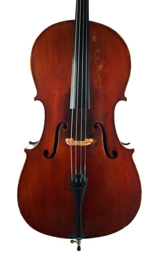 A cello, unlabelled Over 100 years old
