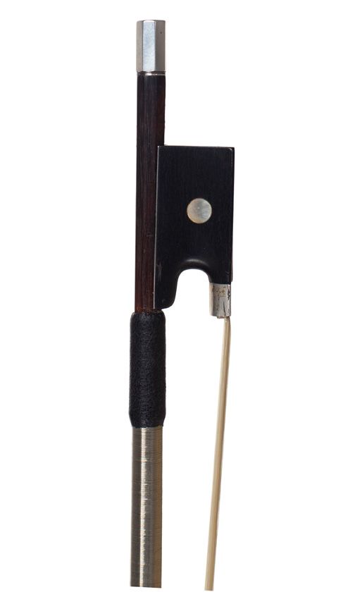 A silver-mounted violin bow by Paul Jacob, Miittenwald
