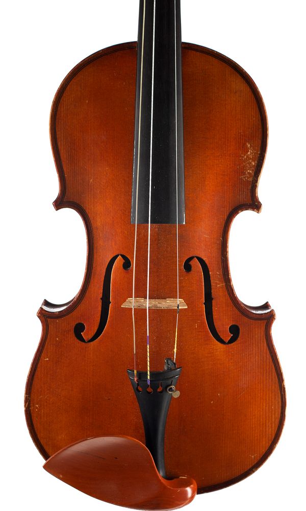 A violin, labelled Jean Baptiste Allo