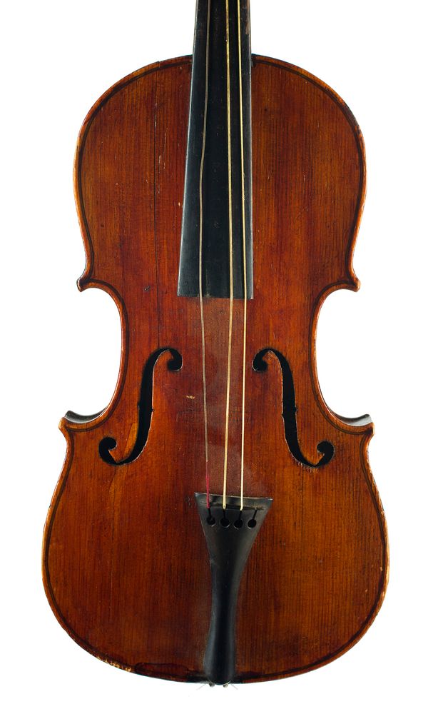 A three-quarter sized violin, labelled The Maidstone