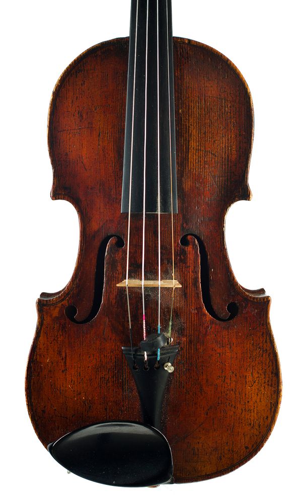 A violin, unlabelled over 100 years old