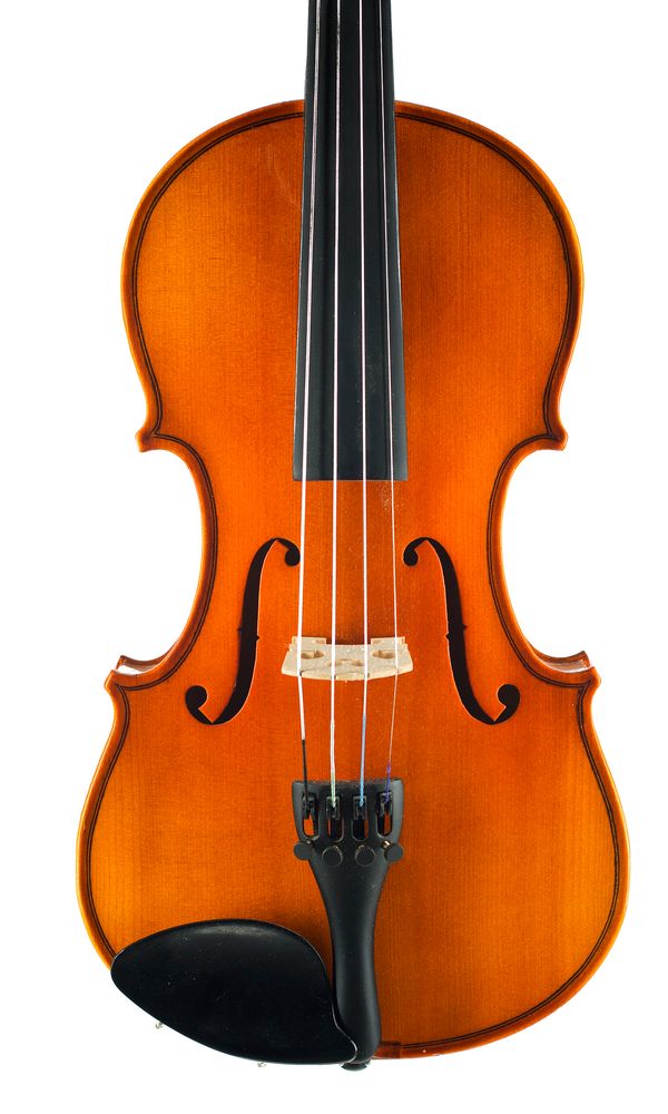 A three-quarter sized violin, unlabelled