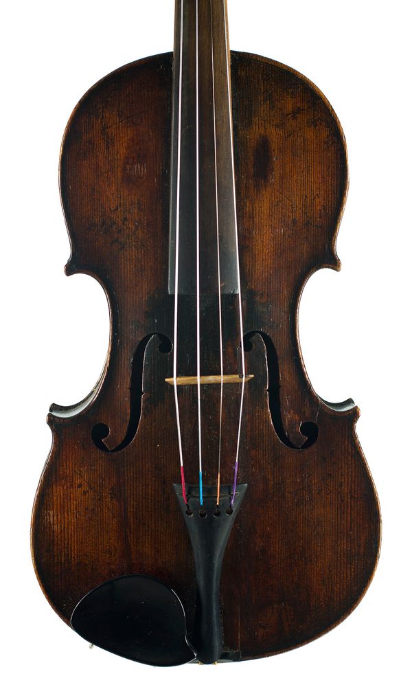 A violin, labelled Antonius Stradivarius