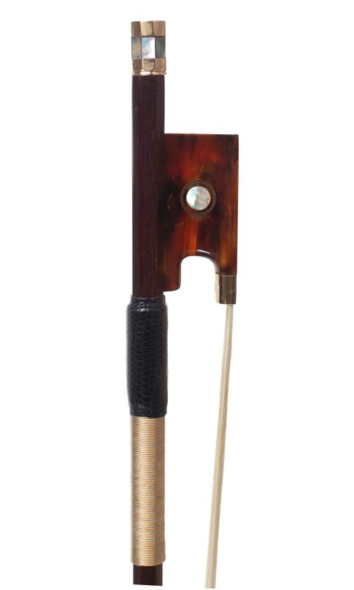 A gold-mounted violin bow, after F. X. Tourte