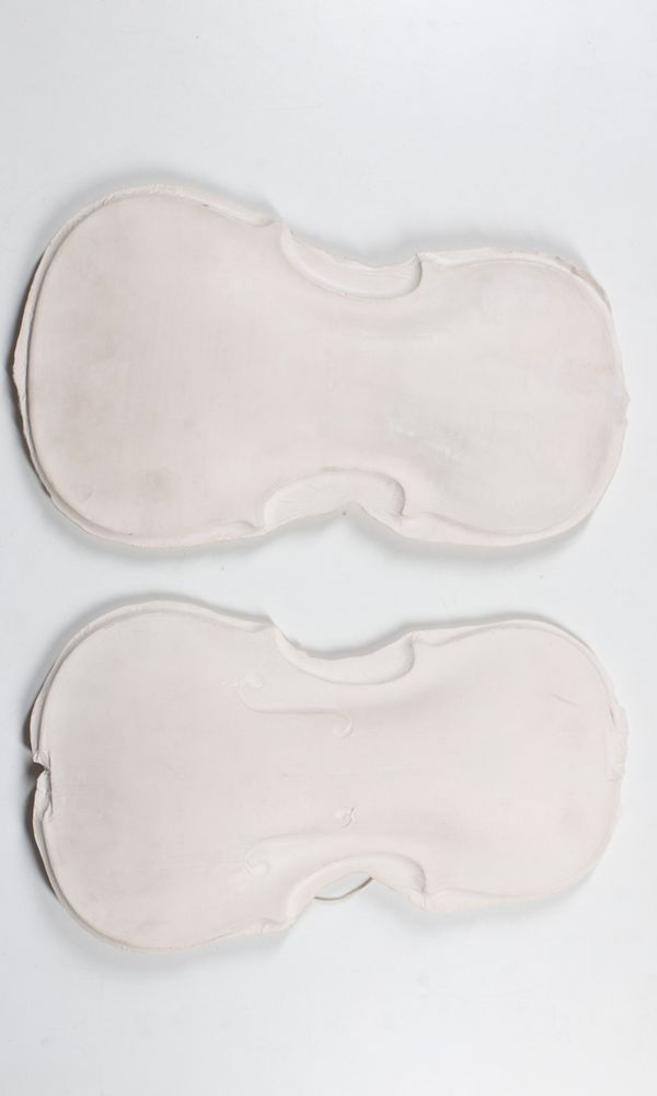 Front and back plaster moulds signed Gigli