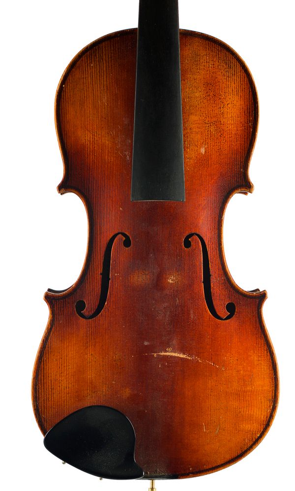 A three-quarter sized violin, labelled Joannes Baptist Havelar  , Anno 1934