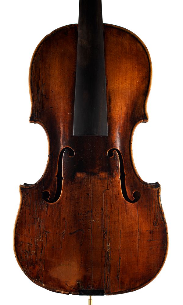A viola, labelled Anton Jais