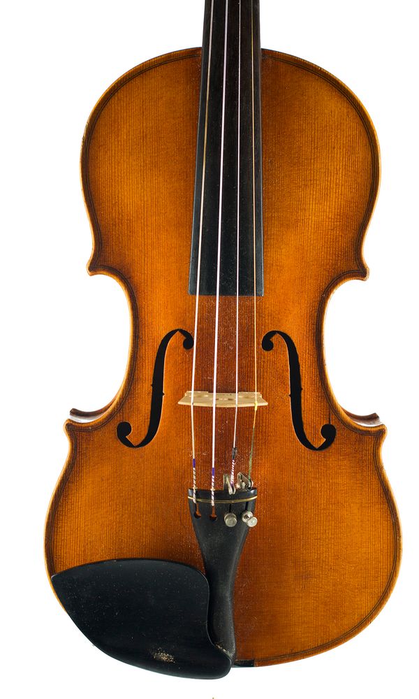 A violin labelled Romeo Antoniazzi