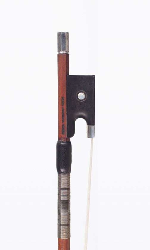 A silver-mounted violin bow