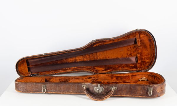 Three vintage violin cases