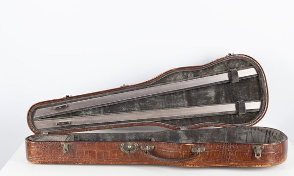 Three vintage violin cases, one branded Hart & Son, England