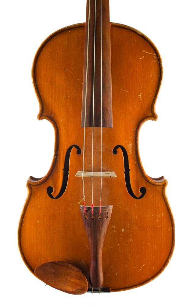A viola, labelled Marcel Vatelot