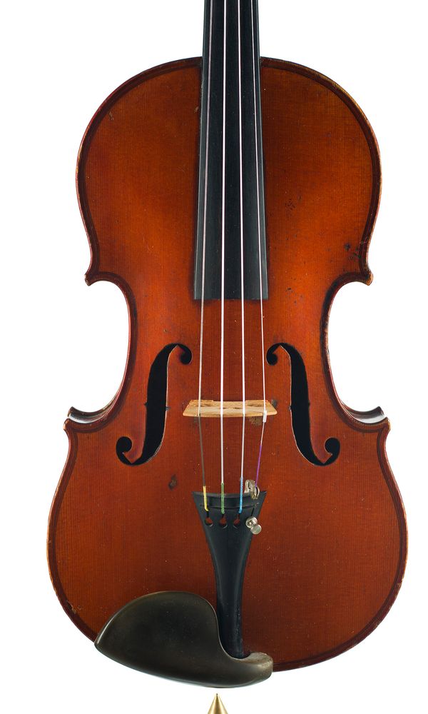 A violin, labelled Francois Barzoni