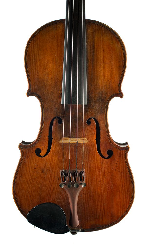 A violin, labelled Antonius Straduarius