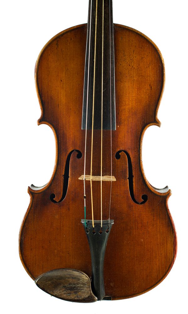 A violin, labelled Antonius Stradiuarius