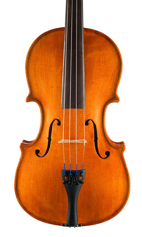 A violin labelled Derek Steele