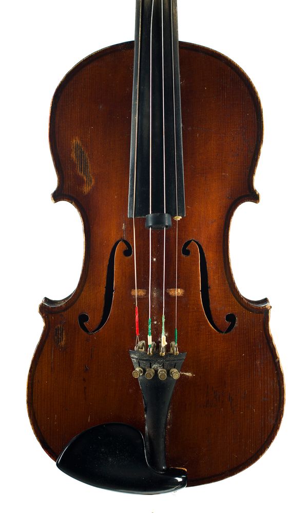 A violin labelled Nachahmung von fecit anno 1735