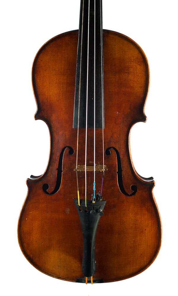 A violin, labelled Antonius Stradivarius