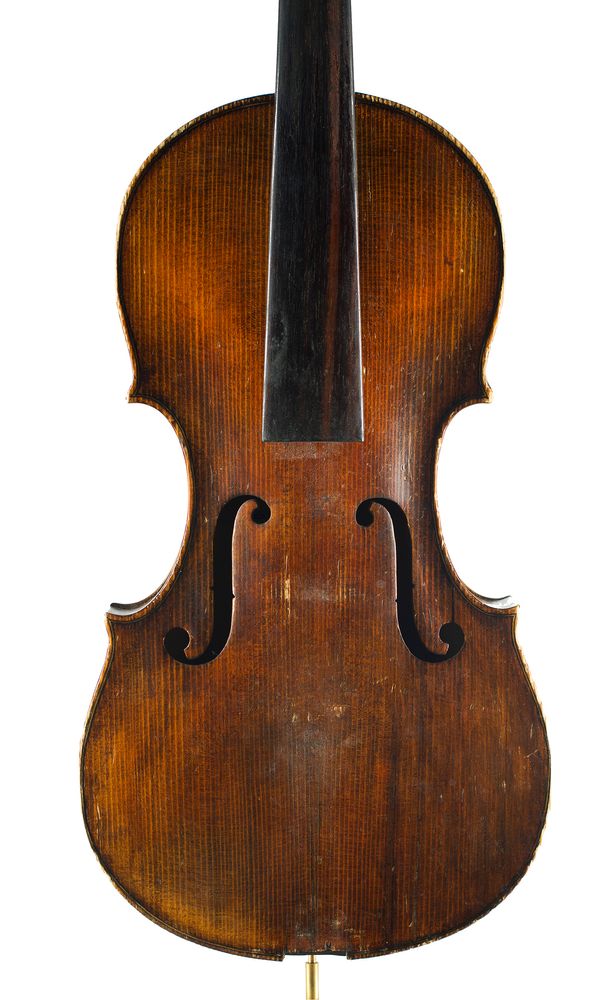 A violin, labelled Geo. Forrest, Jedburgh