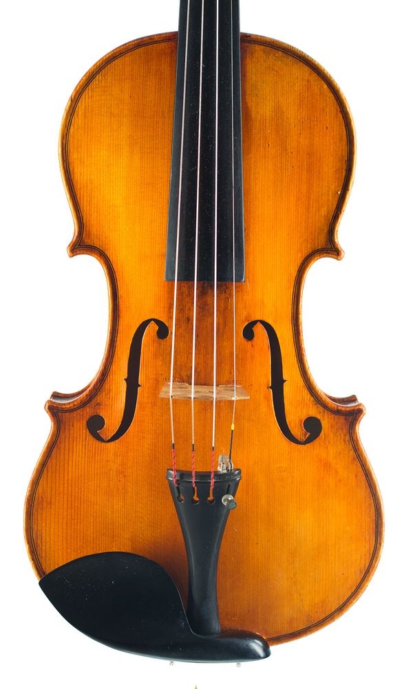 A violin by Michael Morgan, Wales, 20th Century