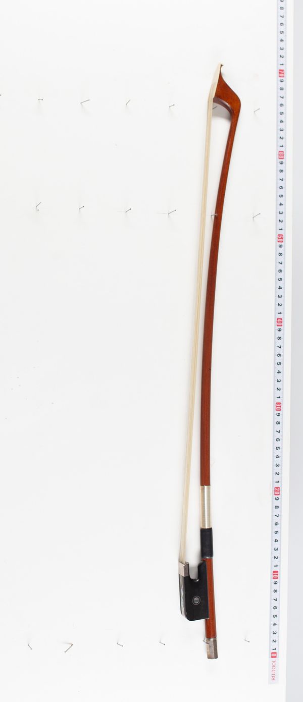 A nickel-mounted bass bow, unbranded