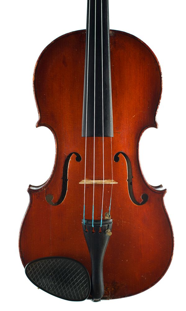 A violin, labelled H. Clotelle