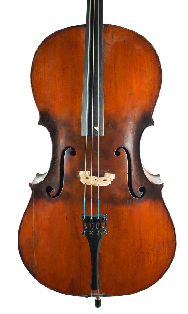 A three-quarter sized cello, Mirecourt, circa 1840