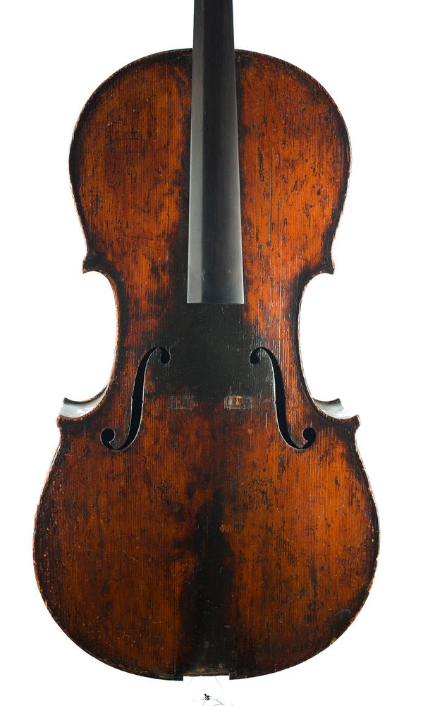 A cello, labelled Antonius Stradivarius