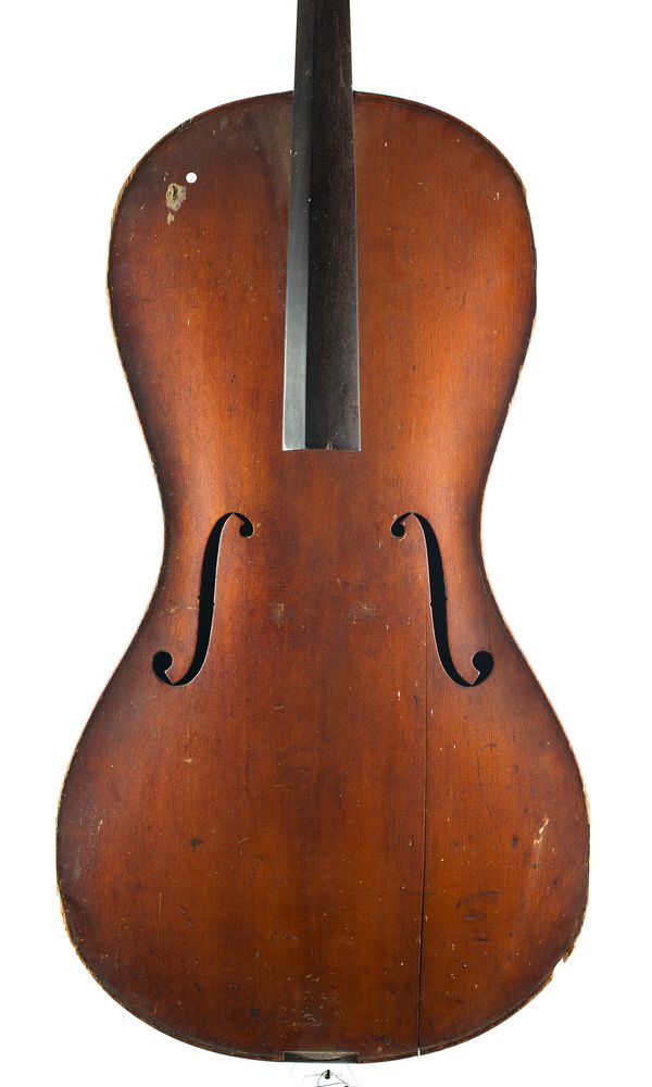 A cello, branded Falero Patent Adorf  I/V