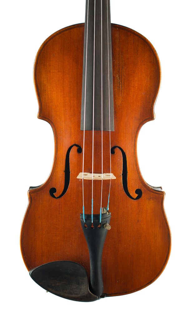 A violin, labelled Antonius Stradivarius