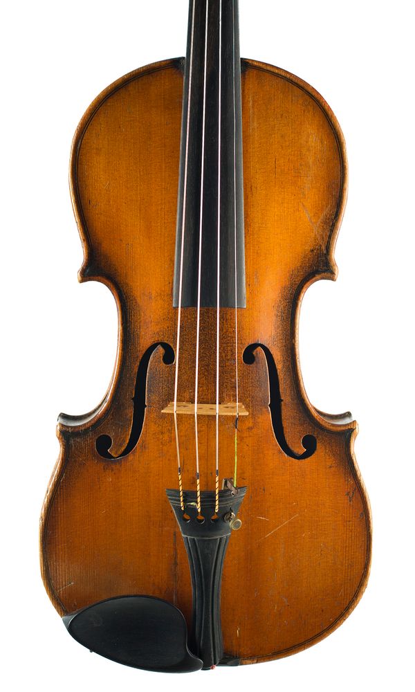 A violin, branded Bredton Violin