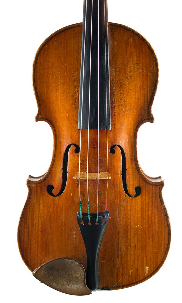 A violin, labelled Fritz Grafzmann, Berlin 1912