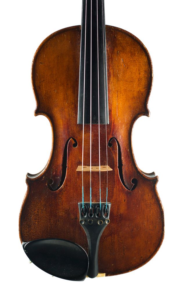 A violin, labelled Marno Sørensen, København