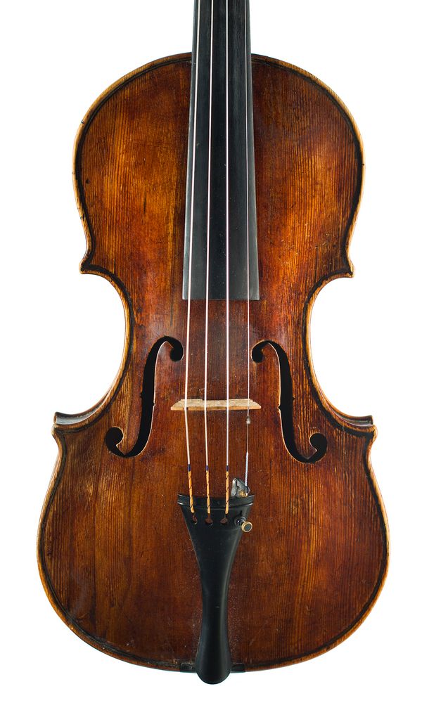 A violin, labelled Giacomo Zanoli 1750