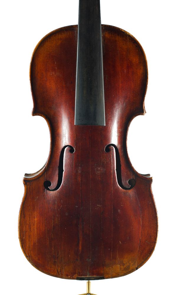 A violin, labelled Sebastianus Wuzelhofer