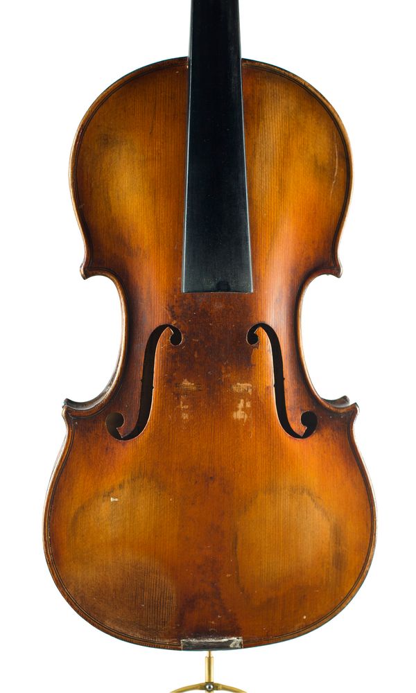 A violin, labelled Sarasate Artiste