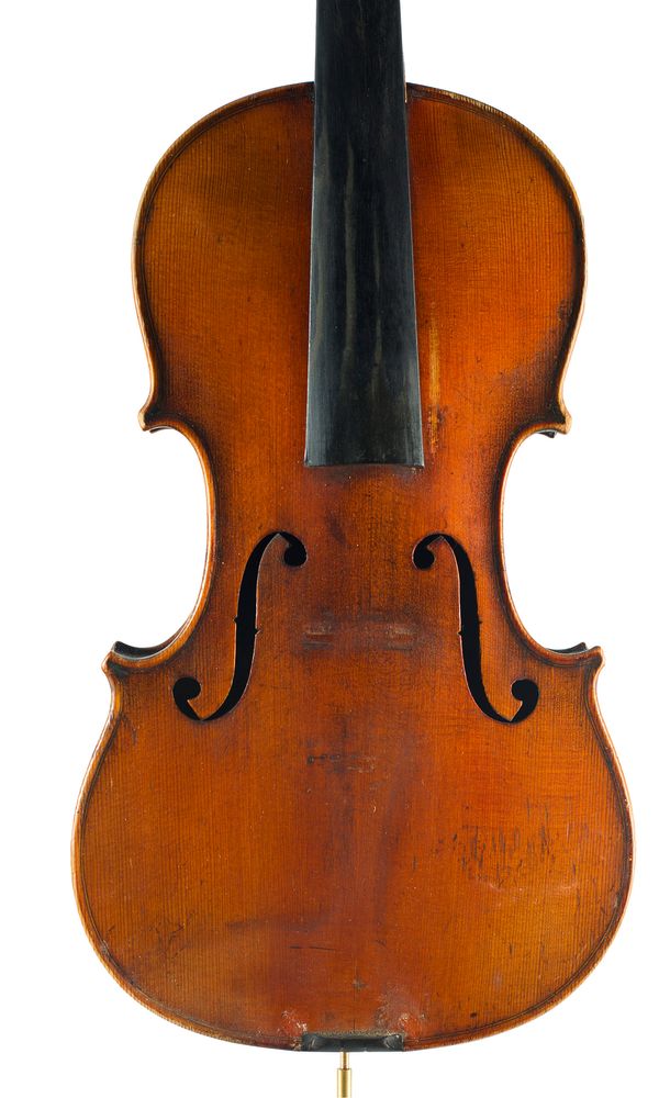 A violin, labelled Michael Lindsay