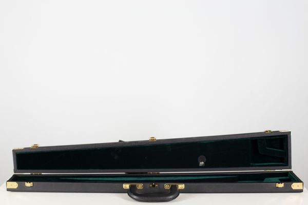 A double bass bow case, branded Gewa