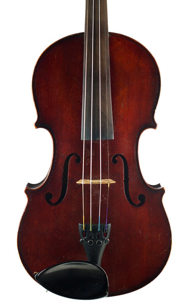 A violin, labelled Phebe