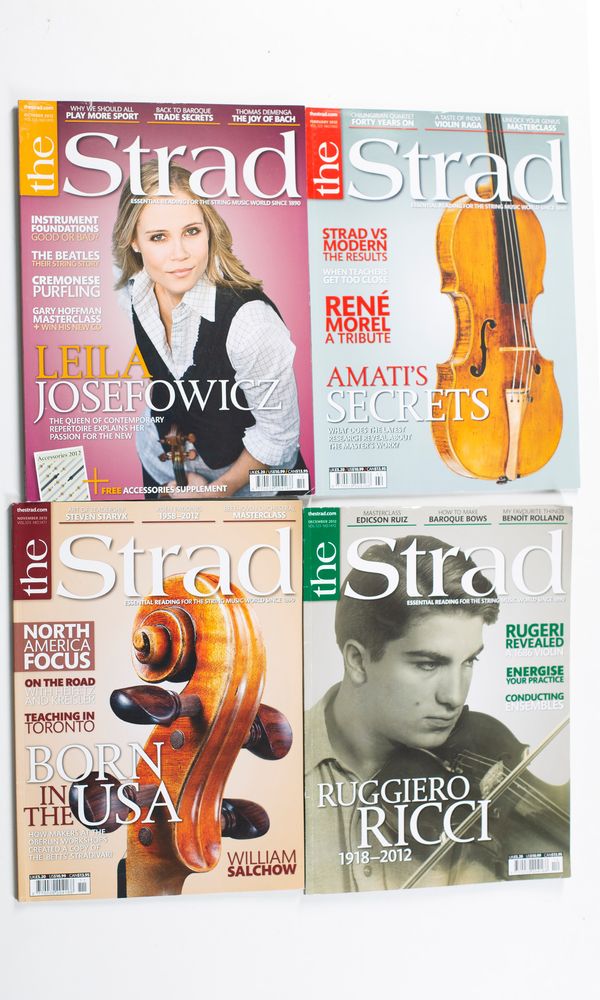 The Strad magazines - eight from 2012 and six from 2013