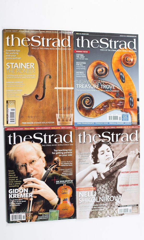 The Strad magazines - ten from 2010 and eleven from 2011