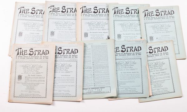 The Strad magazines - twelve from 1954 and nine from 1955