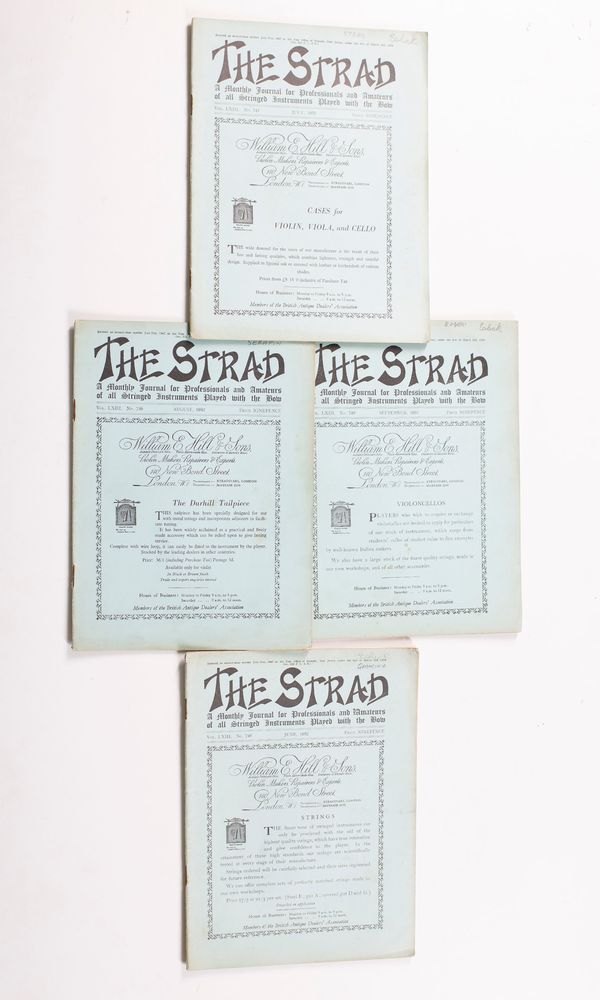 The Strad magazines - eleven from 1952 and eleven from 1953