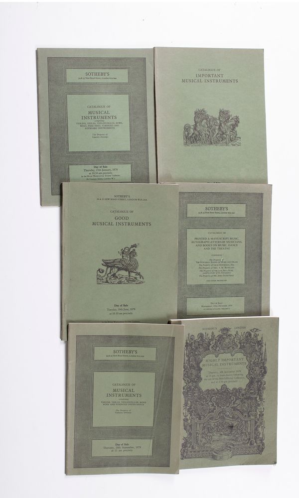 Forty-nine Sotheby's catalogues ranging from 1970 to 1979