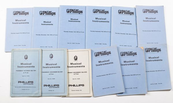 Seventy-six Phillips catalogues ranging from 1971 to 1980