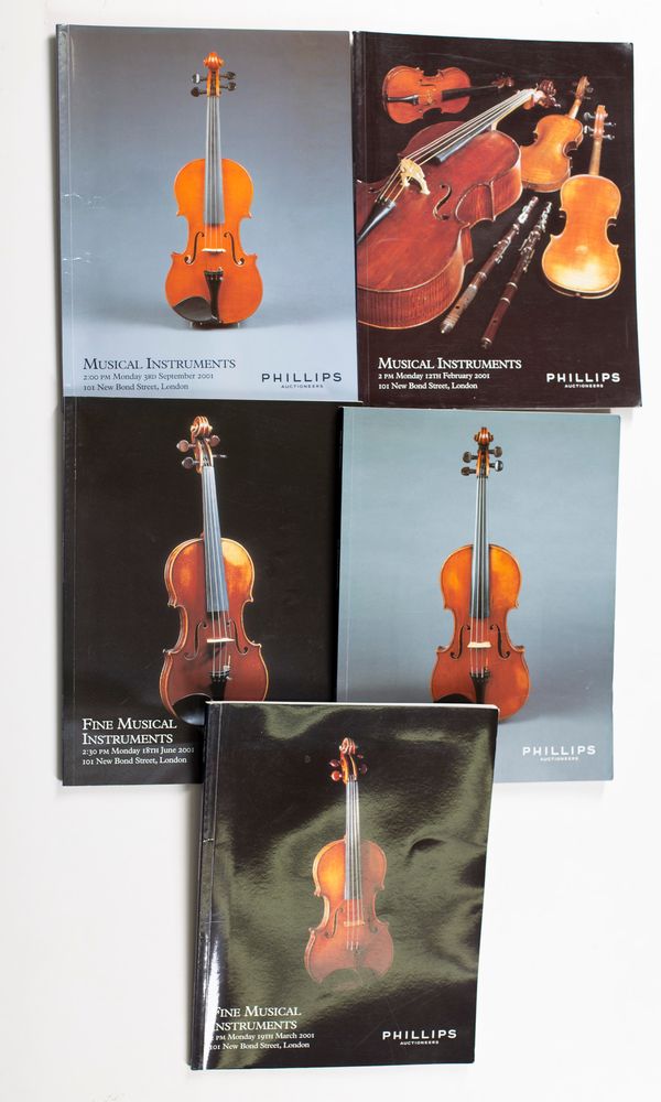 Ten Phillips catalogues ranging from 2000 to 2001