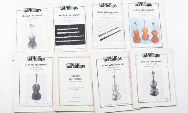 Sixty-six Phillips catalogues ranging from 1980 to 1987